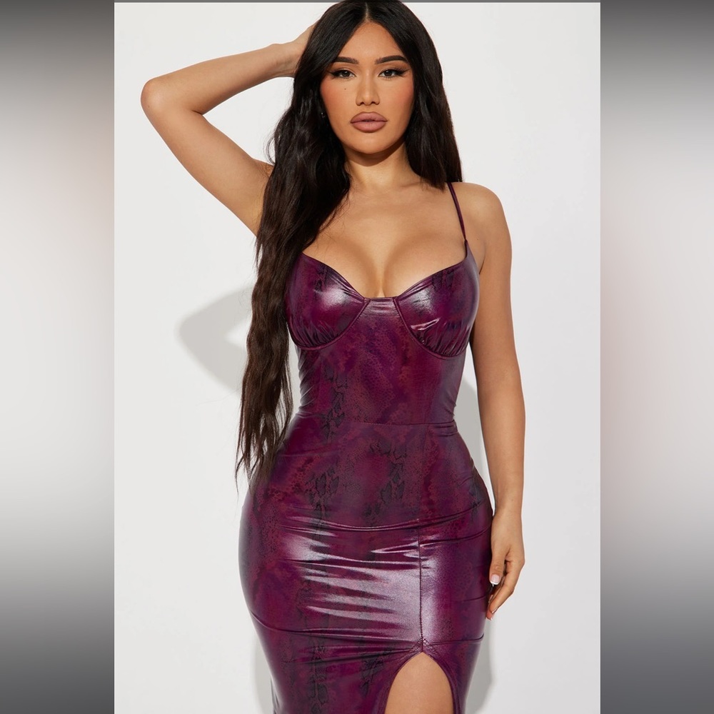 Felicia faux fur dress